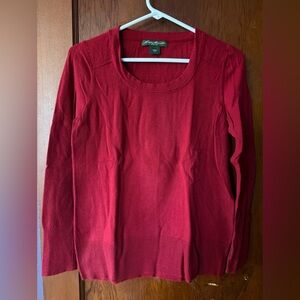Eddie Bauer Red Sweater